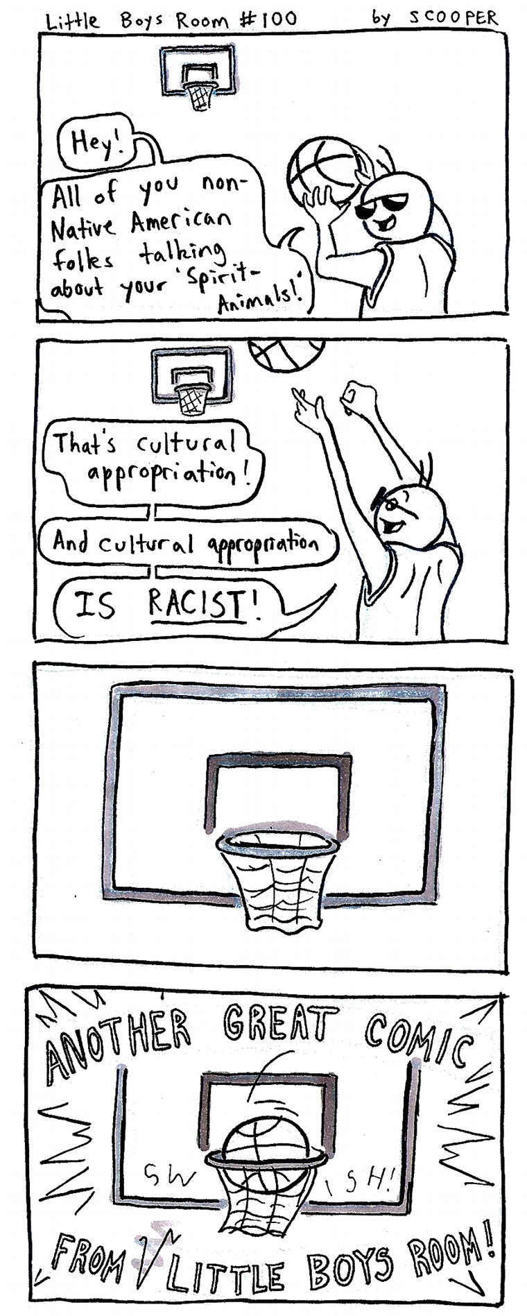 Calling out racists- it's a slam dunk!